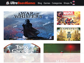 'ultraboardgames.com' screenshot