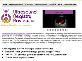 'ultrasoundregistryreview.com' screenshot