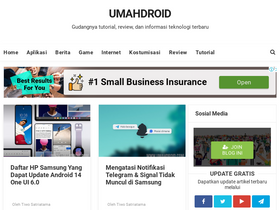'umahdroid.com' screenshot