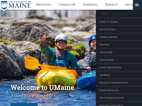 'umaine.edu' screenshot