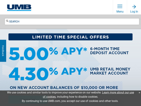 'umb.com' screenshot