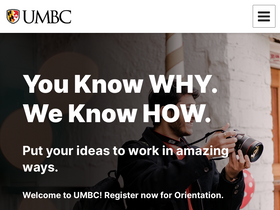 'umbc.edu' screenshot