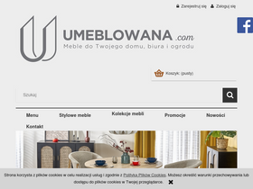 'umeblowana.com' screenshot