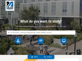 'uml.edu' screenshot