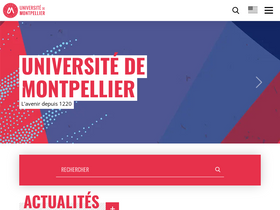 'umontpellier.fr' screenshot