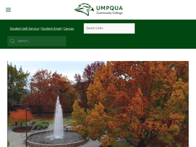 'umpqua.edu' screenshot