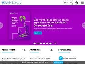 'un-ilibrary.org' screenshot