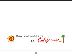 'unacolombianaencalifornia.com' screenshot