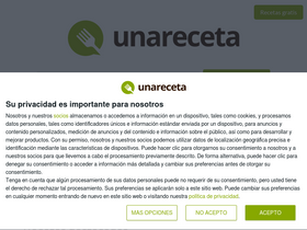 'unareceta.com' screenshot