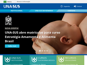 'unasus.gov.br' screenshot