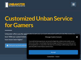 'unbanster.com' screenshot