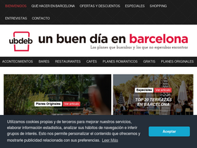 'unbuendiaenbarcelona.com' screenshot
