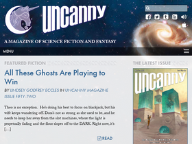 'uncannymagazine.com' screenshot