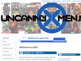 'uncannyxmen.net' screenshot