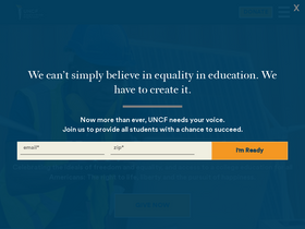 'uncf.org' screenshot