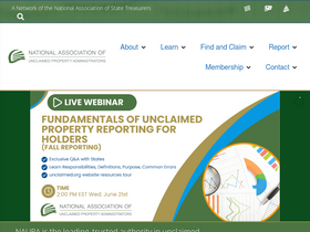 'unclaimed.org' screenshot