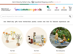 'uncommongoods.com' screenshot