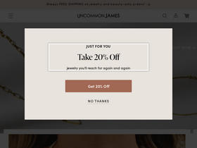 'uncommonjames.com' screenshot