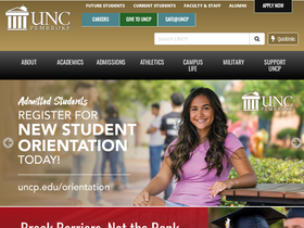 'uncp.edu' screenshot