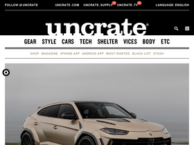'uncrate.com' screenshot