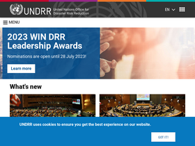 'undrr.org' screenshot