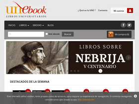 'unebook.es' screenshot