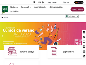 'revistas.uned.es' screenshot