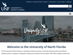 'unf.edu' screenshot