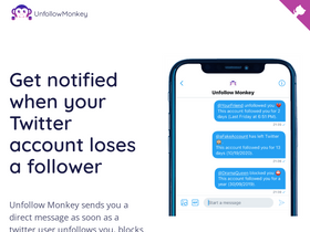 'unfollow-monkey.com' screenshot