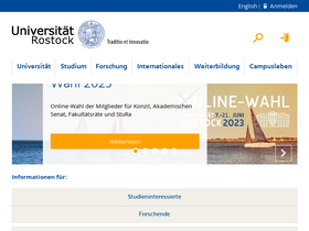 'uni-rostock.de' screenshot