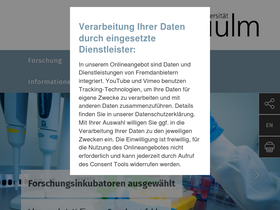 'uni-ulm.de' screenshot