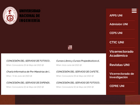 'uni.edu.pe' screenshot