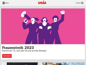 'unia.ch' screenshot