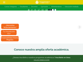 'uniagraria.edu.co' screenshot