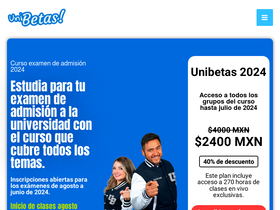 'unibetas.com' screenshot