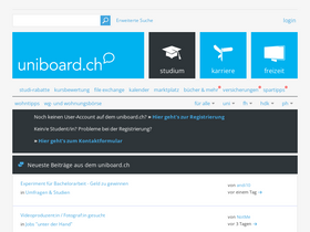 'uniboard.ch' screenshot
