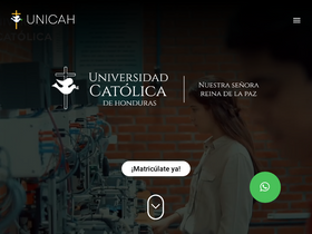 'unicah.edu' screenshot