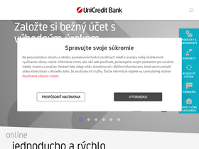 'unicreditbank.sk' screenshot