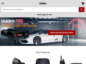 'uniden.com' screenshot