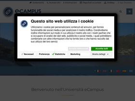 'uniecampus.it' screenshot