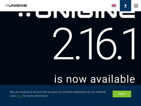 'unigine.com' screenshot