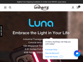 'unihertz.com' screenshot