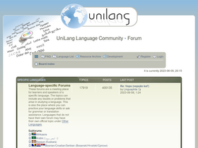 'unilang.org' screenshot