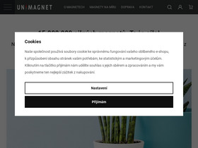 'unimagnet.cz' screenshot