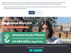 'unimarconi.it' screenshot