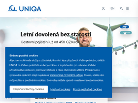 'uniqa.cz' screenshot