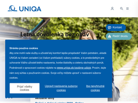 'uniqa.sk' screenshot