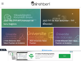 'unirehberi.com' screenshot