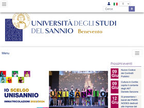 'unisannio.it' screenshot