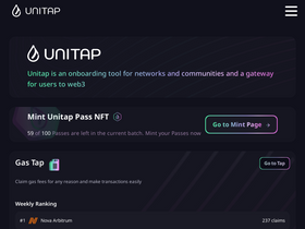 'unitap.app' screenshot